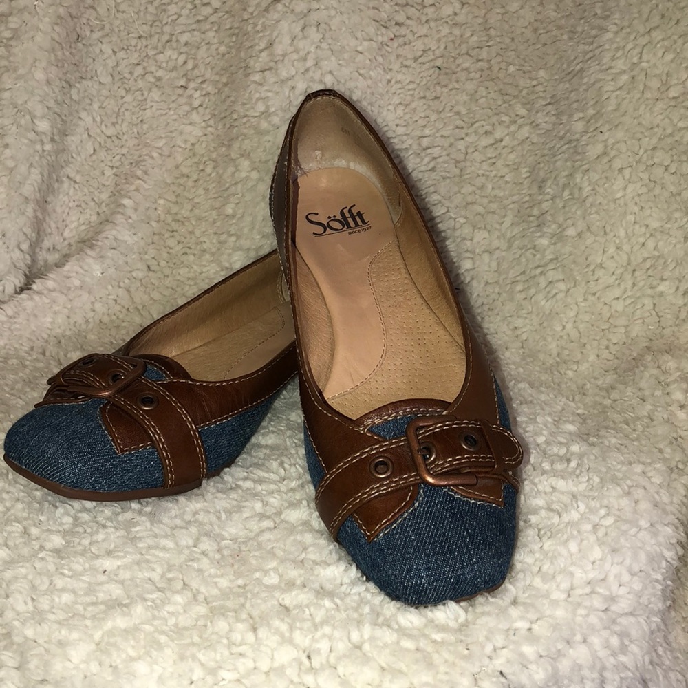Sofft denim flats size 6M